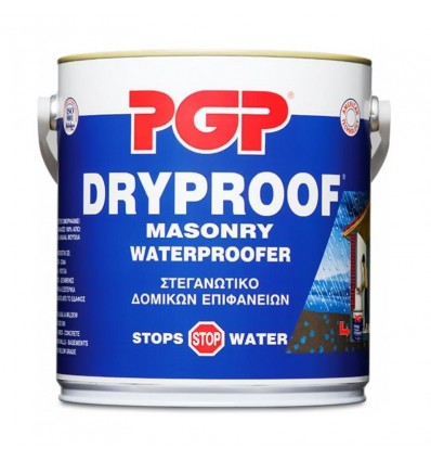 ΧΡΩΜΑ ΣΤΕΓΑΝΩΤΙΚΟ PGP DRYPROOF WATERPROOFER ΛΕΥΚΟ 4kg