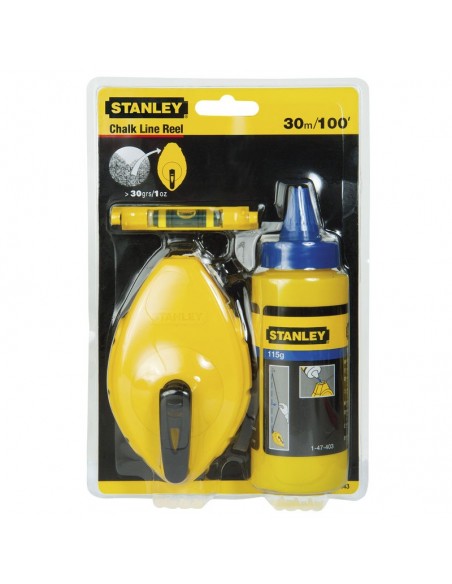 ΚΙΤ ΧΑΡΑΞΗΣ ΝΗΜΑ ΣΤΑΘΜΗΣ 30Μ-ΠΟΥΔΡΑ ΚΙΤΡΙΝΗ STANLEY 0-47-443