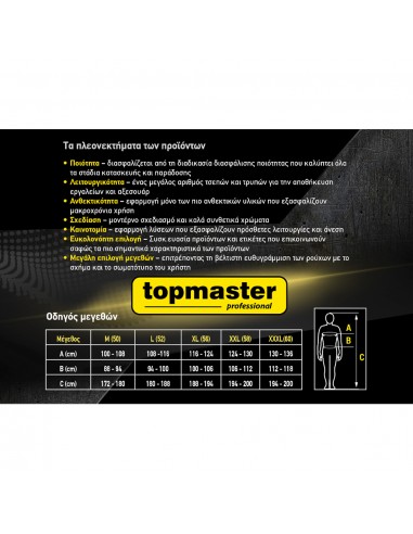 ΦΟΡΜΑ ΕΡΓΑΣΙΑΣ ΜΕ ΤΣΕΠΕΣ & ΤΙΡΑΝΤΕΣ TOPMASTER