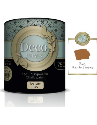 Deco Chalk Paint Χρώμα Κιμωλίας B25 Βωξίτης 750ml