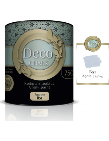 Deco Chalk Paint Χρώμα Κιμωλίας B51 Αχάτης 750ml
