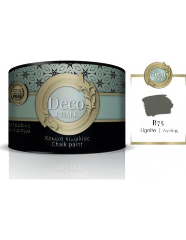 Deco Chalk Paint Χρώμα Κιμωλίας B75 Λιγνίτης 375ml
