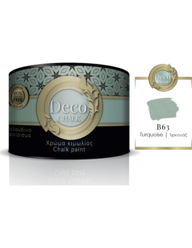 Deco Chalk Paint Χρώμα Κιμωλίας B63 Τυρκουάζ 375ml