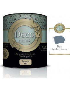 Deco Chalk Paint Χρώμα Κιμωλίας B53 Κυανίτης 750ml