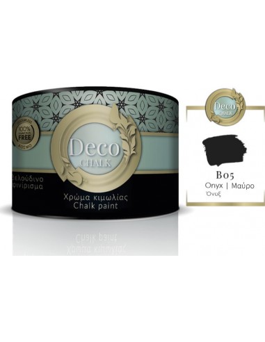 Deco Chalk Paint Χρώμα Κιμωλίας B05 Όνυξ Μαύρο...