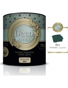 Deco Chalk Paint Χρώμα Κιμωλίας B65 Σμαράγδι Πράσινο 750ml