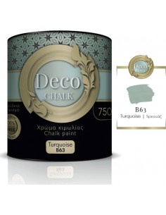 Deco Chalk Paint Χρώμα Κιμωλίας B63 Τυρκουάζ 750ml