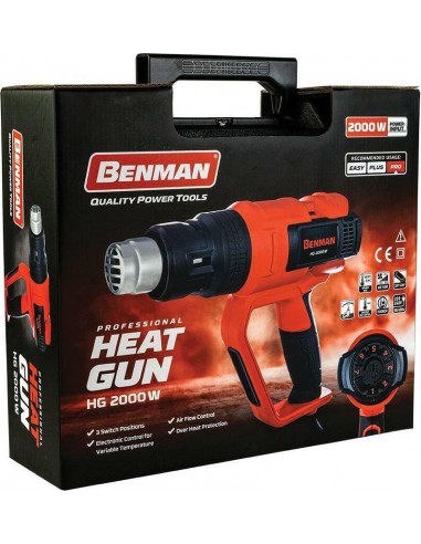 ΠΙΣΤΟΛΙ ΘΕΡΜΟΥ ΑΕΡΑ 2000W 600oC BENMAN HG2000W