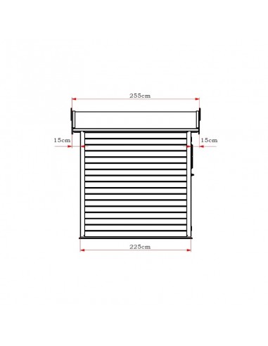 ΞΥΛΙΝΗ ΑΠΟΘΗΚΗ ΚΗΠΟΥ 225 X 225 X 226(Y) ΕΚ.