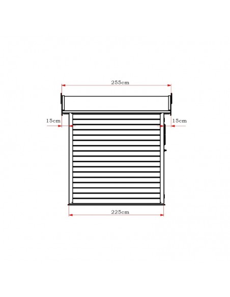 ΞΥΛΙΝΗ ΑΠΟΘΗΚΗ ΚΗΠΟΥ 225 X 225 X 226(Y) ΕΚ.