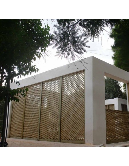 ΚΑΦΑΣΩΤΟ ΞΥΛΙΝΟ PRIVACY 122 x 240 ΜΕ ΜΑΤΙ 2x2εκ.