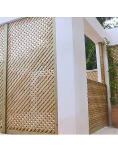 ΚΑΦΑΣΩΤΟ ΞΥΛΙΝΟ PRIVACY 122 x 240 ΜΕ ΜΑΤΙ 2x2εκ. 2