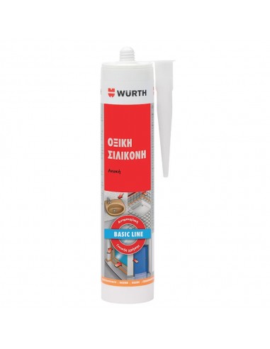 WURTH ΟΞΙΚΗ ΣΙΛΙΚΟΝΗ B-LINE ΛΕΥΚΗ 280ML