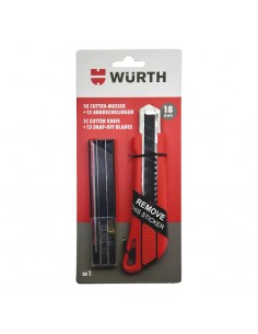 WURTH ΣΕΤ ΚΟΠΙΔΙ + 13 ΑΝΤΑΛΛΑΚΤΙΚΕΣ ΛΑΜΕΣ 18MM L160MM