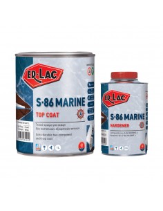 ER-LAC Χρώμα Σκαφών S-86 Marine Top Coat Λευκό Gloss 1Lt...