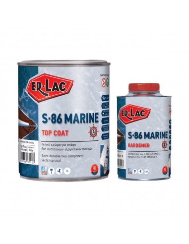 ER-LAC Χρώμα Σκαφών S-86 Marine Top Coat Λευκό...