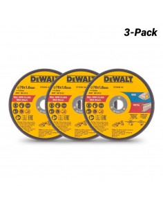DEWALT ΔΙΣΚΟΙ ΜΕΤΑΛΛΟΥ & INOX Φ76MM 3 ΤΕΜ. DT20592