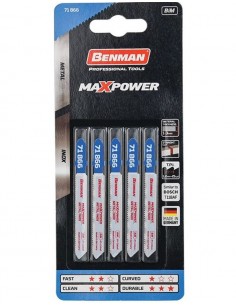 ΠΡΙΟΝΟΛΑΜΕΣ ΜΕΤΑΛΛΟΥ & INOX 5ΤΕΜ. MAXPOWER BiM BENMAN