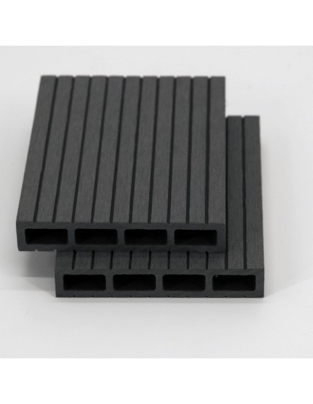 ΣΑΝΙΔΑ ΠΕΡΙΦΡΑΞΗΣ WPC ΓΡΑΜΜΩΤΗ 2x12x360ΕΚ. ΓΚΡΙ ΣΚΟΥΡΟ