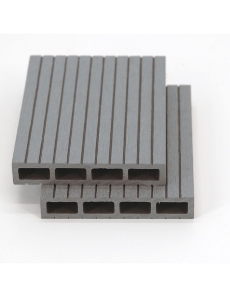 ΣΑΝΙΔΑ ΠΕΡΙΦΡΑΞΗΣ WPC ΓΡΑΜΜΩΤΗ 2x12x360ΕΚ. ΓΚΡΙ ANOIXTO