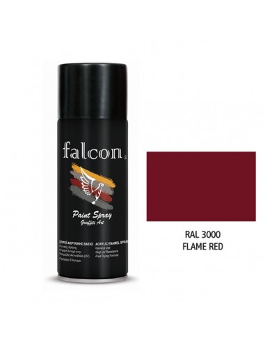 ΣΠΡΕΙ ΚΟΚΚΙΝΟ FALCON FLAME RED RAL 3000 400ml