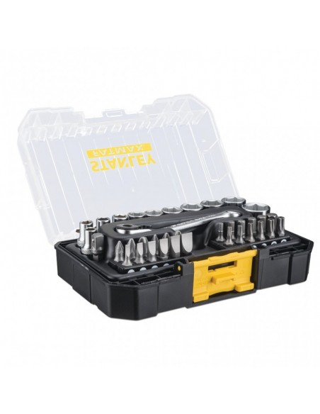 ΣΕΤ ΚΑΣΤΑΝΙΑ 37 ΤΜΧ 1/4" ΜΕ ΚΑΣΕΤΙΝΑ STAKBOX S FATMAX STANLEY FMMT19101-0