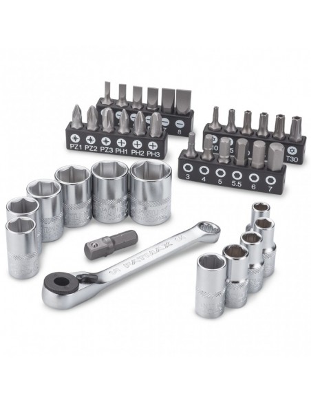 ΣΕΤ ΚΑΣΤΑΝΙΑ 37 ΤΜΧ 1/4" ΜΕ ΚΑΣΕΤΙΝΑ STAKBOX S FATMAX STANLEY FMMT19101-0