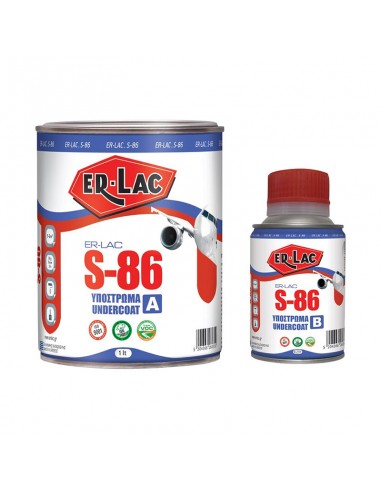 ER-LAC S-86 Λευκό υπόστρωμα 2Σ για ξύλινες και...