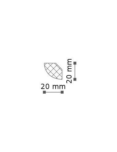 ΚΟΡΝΙΖΑ 20x20 2m NOMASTYL 20QR - LX-20