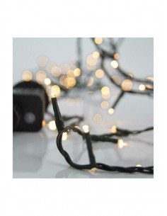 240 Λαμπάκια LED 11.95μ Θερμό Λευκό σε Σειρά με Πράσινο...