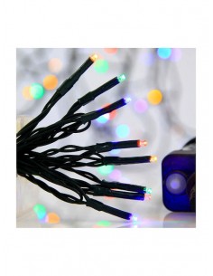240 Λαμπάκια LED 11.95μ Πολύχρωμα σε Σειρά με Πράσινο...