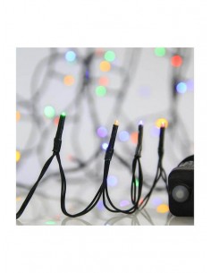 400 Λαμπάκια LED 20μ Πολύχρωμα σε Σειρά με Πράσινο...