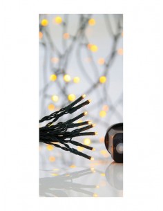 400 Λαμπάκια LED 19.95μ Θερμό Λευκό σε Σειρά με Πράσινο...