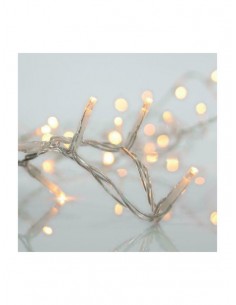 200 Λαμπάκια LED 6μ Θερμό Λευκό τύπου Βροχή με Διαφανές...