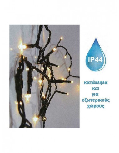 100 Λαμπάκια LED 5μ Θερμό Λευκό σε Σειρά με...