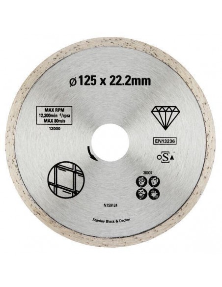 ΔIAMANTOΔIΣKOΣ ΓΩNIAKOY TPOXOY ΓIA ΠΛAKAKI 125MM STA38007-XJ