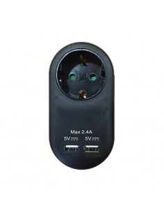 COM ANTAΠTOPAΣ ΣOYKO MAYPO ME 2 USB ΦOPTIΣTHΣ MAX 2,4AM