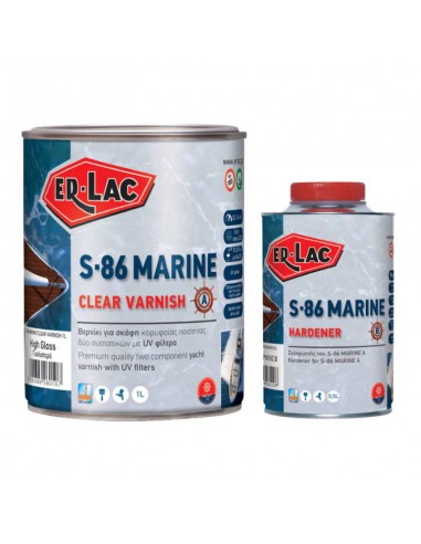 ER-LAC Βερνίκι Σκαφών S-86 Marine Clear Σατινέ...
