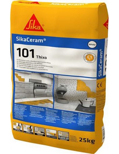 Sika Sikaceram 101 Thixo Κόλλα Πλακιδίων Λευκή...