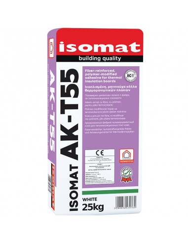 ΚΟΛΛΑ ΘΕΡΜΟΜΟΝΩΤΙΚΩΝ ΠΛΑΚΩΝ ISOMAT AK-T55 ΛΕΥΚΗ...
