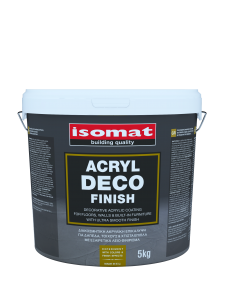 ISOMAT ACRYL-DECO FINISH ΕΠΙΧΡΙΣΜΑ ΔΑΠΕΔΩΝ ΛΕΥΚΟ 5kg