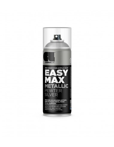 COSMOS ΣΠΡΕΙ EASY MAX METALLIC SILVER No.900 400ML