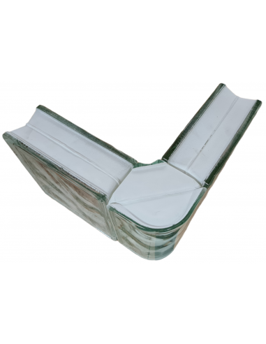Υαλότουβλο Σύννεφο Γωνιακό 19x13,5x8cm Άχρωμο