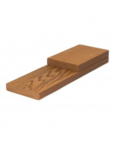ΣΑΝΙΔΑ ΠΑΤΩΜΑΤΟΣ WPC 3D WOOD ΜΑΣΙΦ 1.7 x 9 x 360εκ. ΚΑΦΕ...