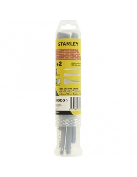 STANLEY ΣΕΤ 3+2 ΒΕΛΟΝΙ ΚΑΛΕΜΙ ΠΛΑΤΥΚΑΛΕΜΟ & 2 ΤΡΥΠΑΝΙΑ SDS - STA54400