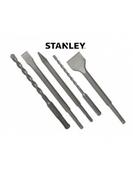 STANLEY ΣΕΤ 3+2 ΒΕΛΟΝΙ ΚΑΛΕΜΙ ΠΛΑΤΥΚΑΛΕΜΟ & 2 ΤΡΥΠΑΝΙΑ SDS - STA54400