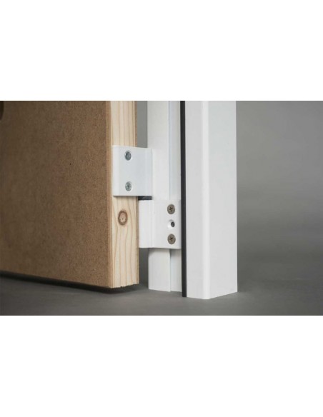 ΠΟΡΤΑ ΑΒΑΦΗ MDF ΜΕ ΚΑΣΩΜΑ ΑΛΟΥΜΙΝΙΟΥ ΠΑΧΟΥΣ 75MM ΛΕΥΚΟ