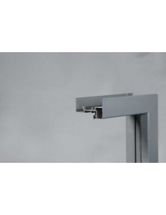 ΠΟΡΤΑ ΑΒΑΦΗ MDF ΜΕ ΚΑΣΩΜΑ ΑΛΟΥΜΙΝΙΟΥ ΠΑΧΟΥΣ 100MM ΓΚΡΙ 2