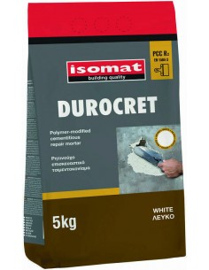 DUROCRET ΛΕΥΚΟ 5KG Ρητινούχο επισκευαστικο τσιμεντοκονίαμα