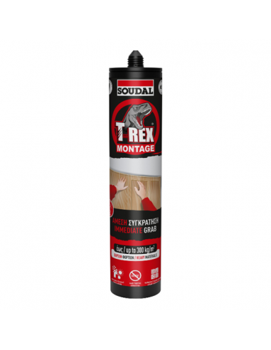 Τ-Rex High-Tack μονταζόκολλα νερού λευκη 310ml